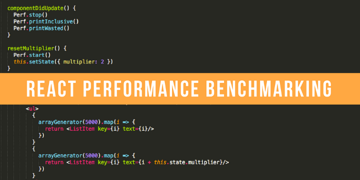 react performance benchmarking