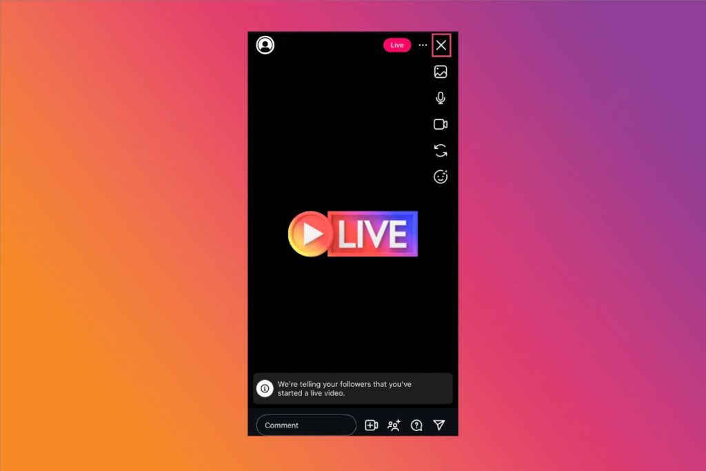 Tap the X button in the top right corner when done.